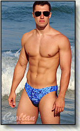 Cooltan mens swimsuits work like a medium level sunscreen, tan right thru the fabric!